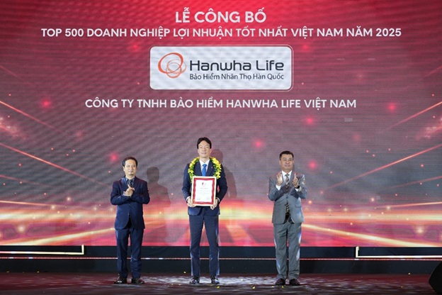 Hanwha Life được vinh danh trong “Top 500 Doanh nghiệp có lợi nhuận tốt nhất Việt Nam 2025” Hanwha Life được vinh danh trong “Top 500 Doanh nghiệp có lợi nhuận tốt nhất Việt Nam 2025”